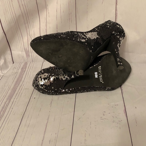 WHITE HOUSE BLACK MARKET "ATHENA" SEQUIN HEELS 8.5 - Picture 7 of 7